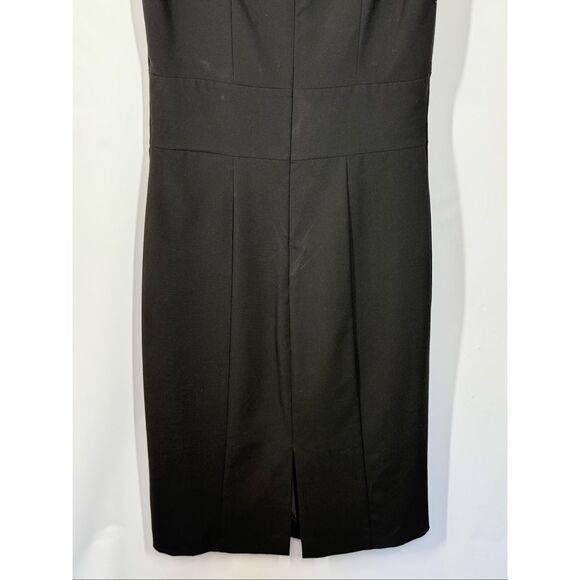 H&M Women black sheath classic back zip dress size 4 - Picture 7 of 8